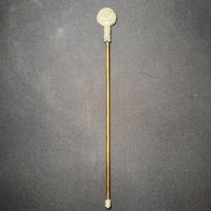 Decorative Mirror Wand Hair Stick Gold Silver Rhinestone Good Whimsigoth